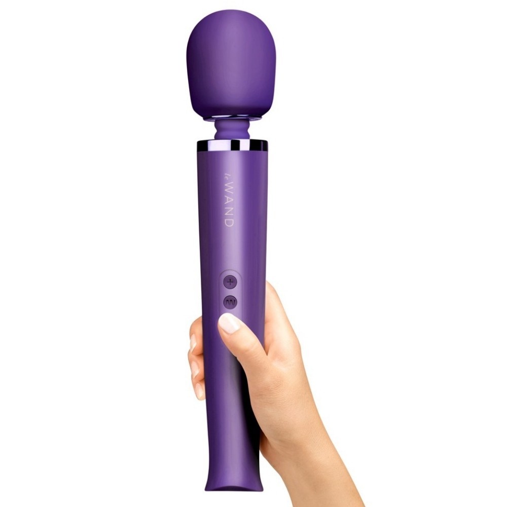 Le Wand Rechargeable Body Massager Masaj Wand Vibrator-Purple