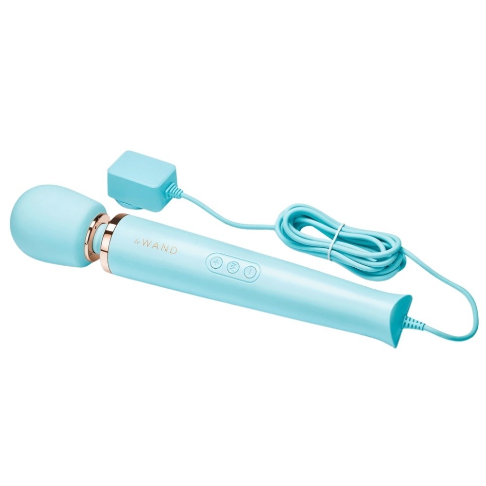 Le Wand Powerful Plug-In Vibrating Body Massager Blue