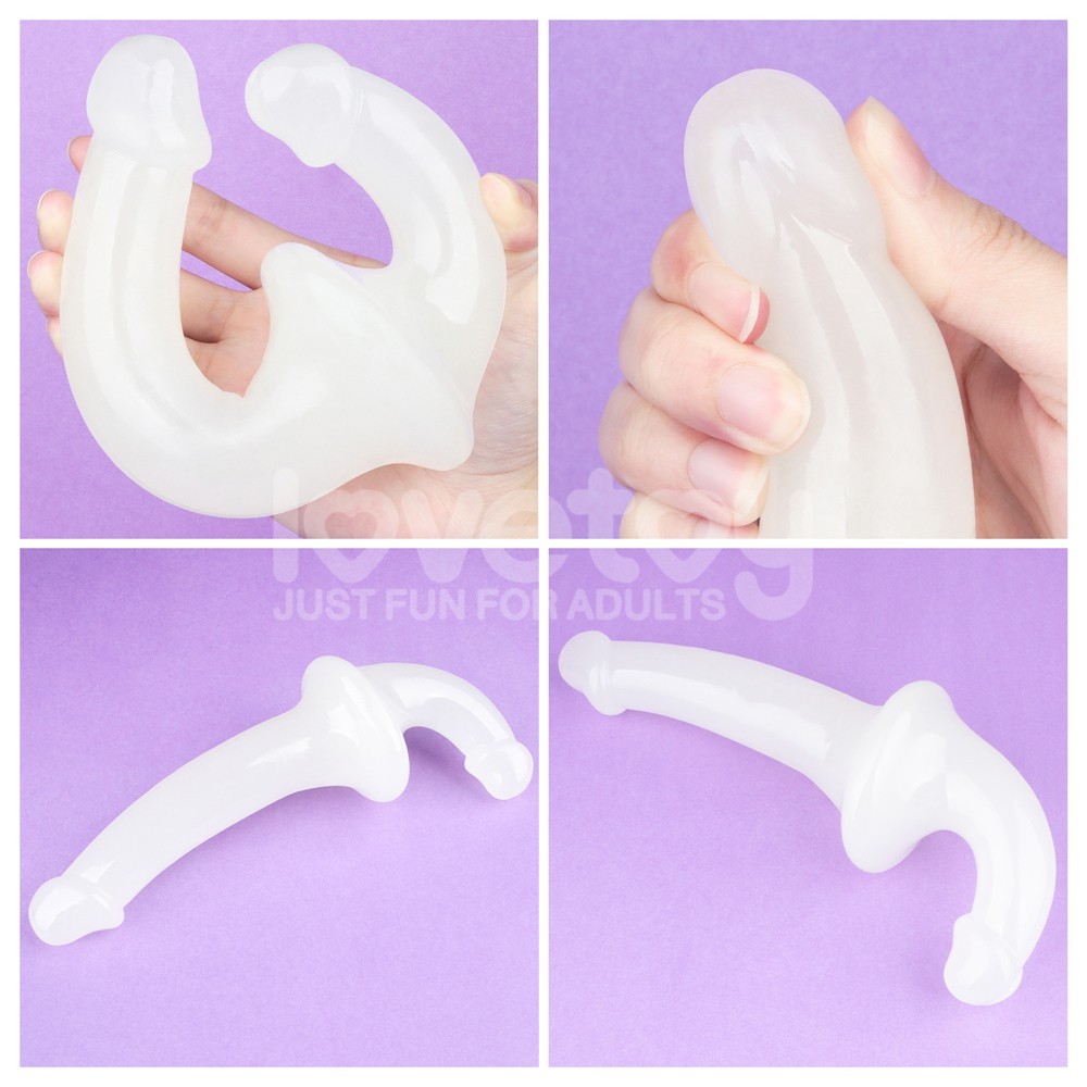 Lovetoy Lumino Play Double Dildo 23 Cm Çift Taraflı Realistik Jel Dildo LV313011