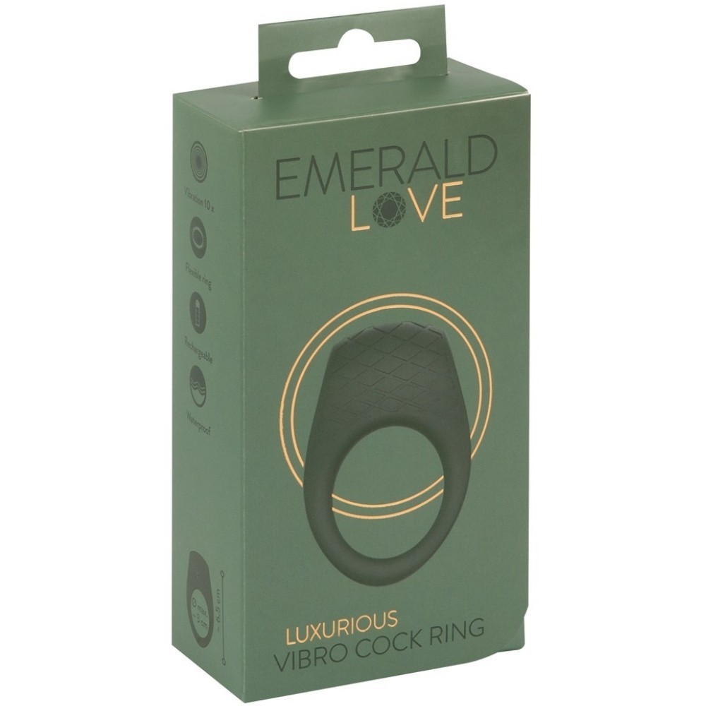 Emerald Love Luxurious Cock Ring Titreşimli Penis Halkası