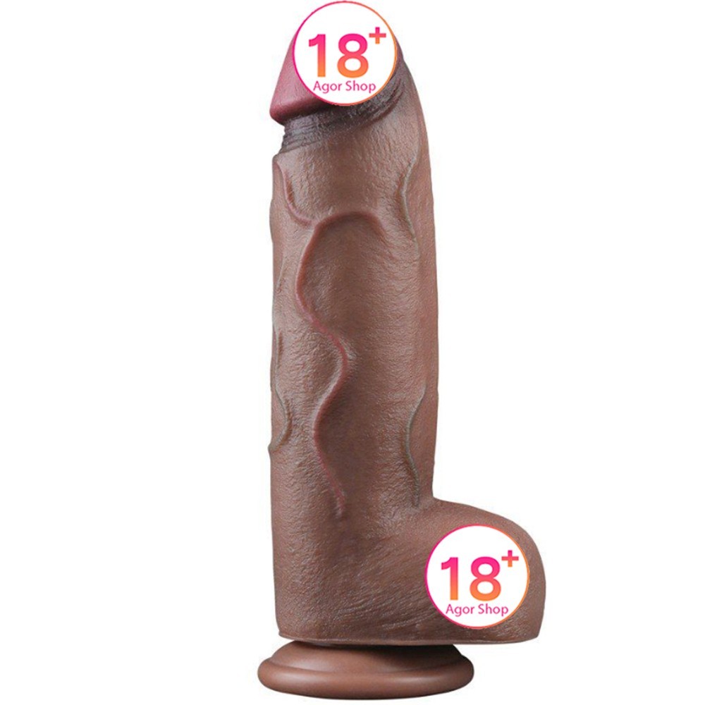 Lovetoy Nature Cock 12'' Çift Katmanlı Büyük Realistik Penis LV411063