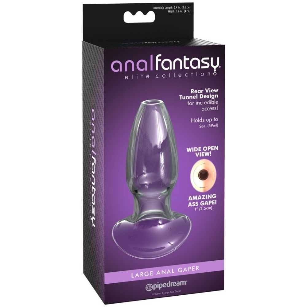 Pipedream Anal Fantasy Elite Collection Large Anal Gaper İçi Boş Cam Anal Plug