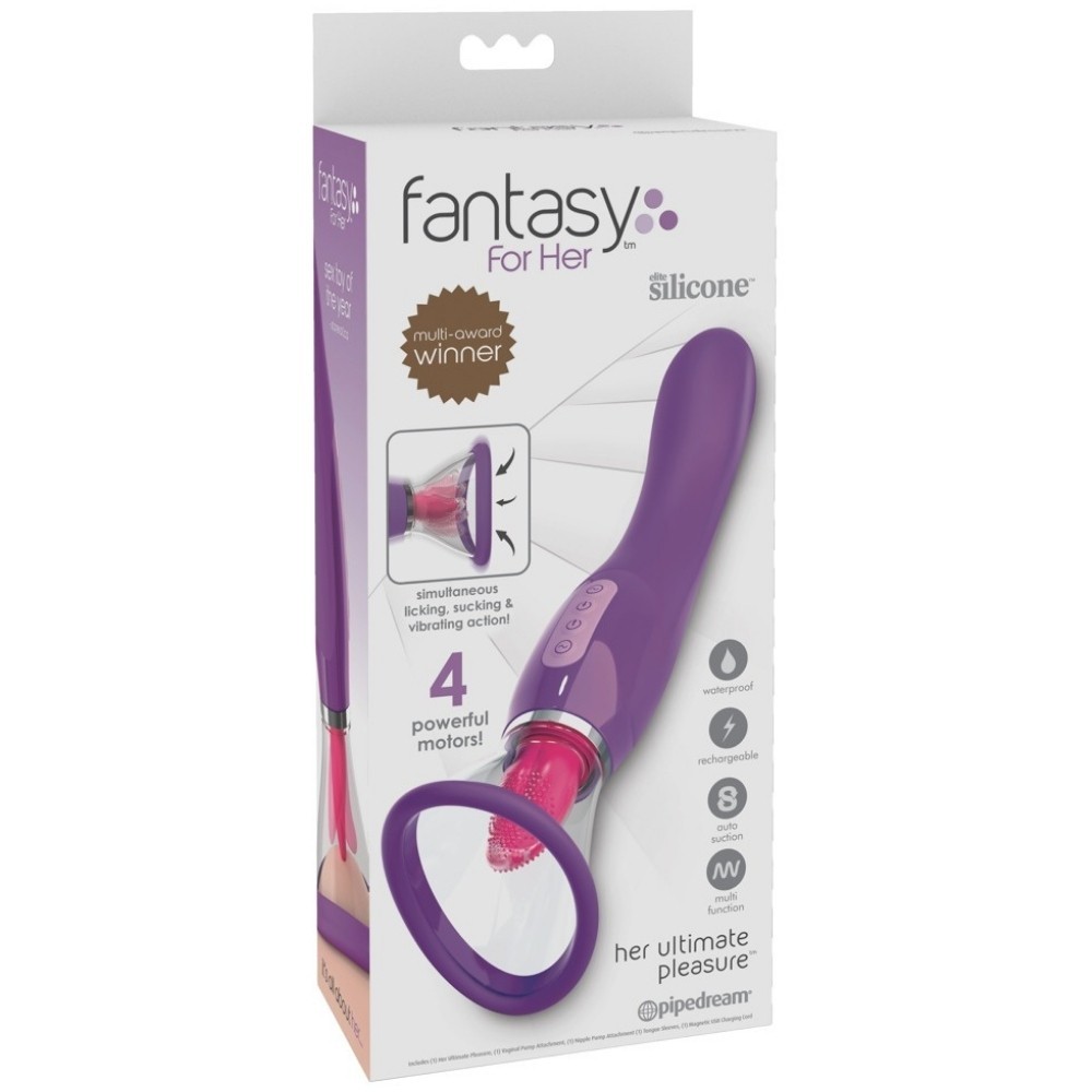 Pipedream Fantasy For Her Ultimate Pleasure Emiş Güçlü Dil Vibratör