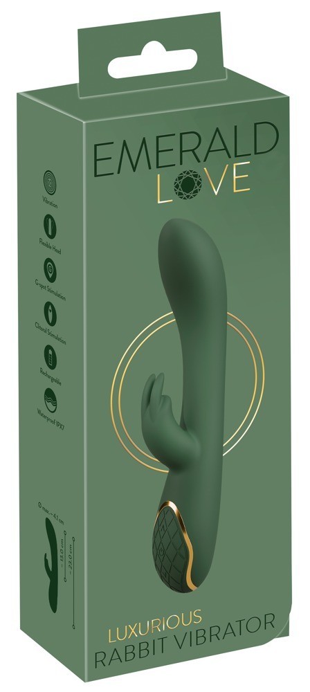Emerald Love Luxurious G-spot and Clitoris Stimulator Rabbit Vibrator