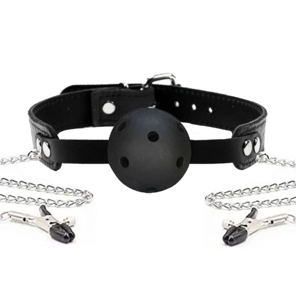 bAŞKa Fetish Fantasy Breathable Ball Gag Göğüs Klipsi