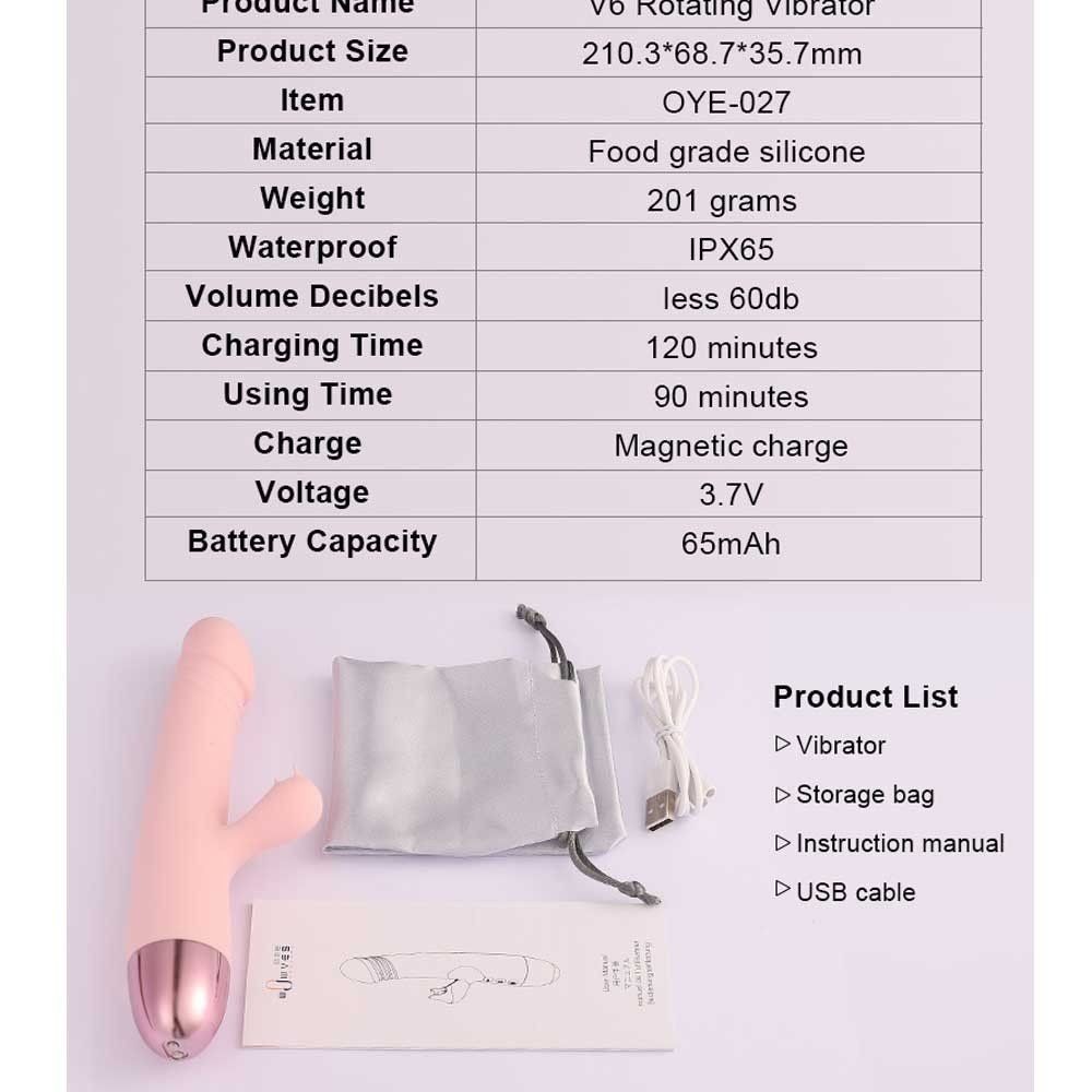 Wowyes V6 Hareket Özellikli 10 Mod Rabbit Dil Vibratör