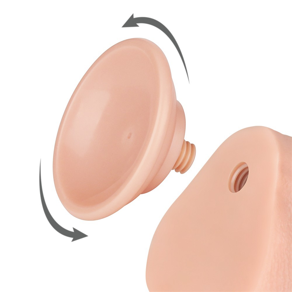 Lovetoy Sliding Skin Dual Layer Dong Flesh 22 Cm Realistik Penis LV317208