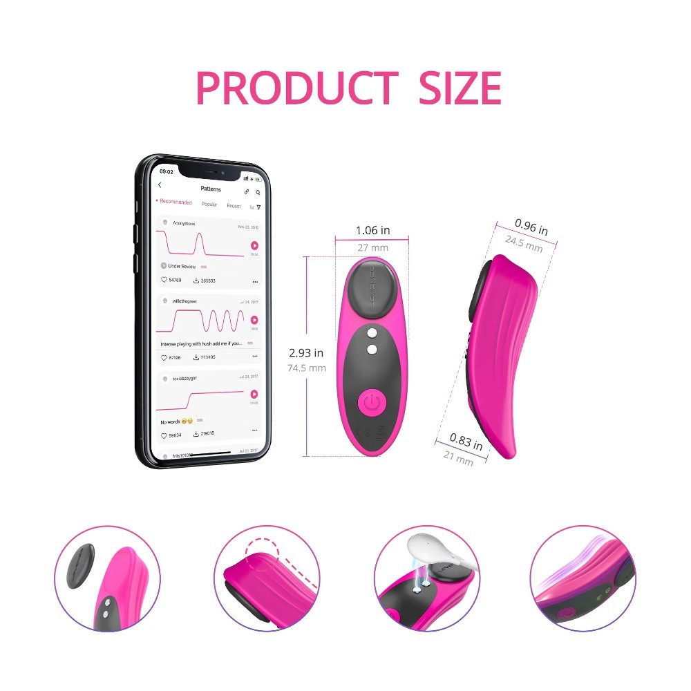 Lovense Ferri Telefon Kontrollü Külot İçi Giyilebilir Vibratör