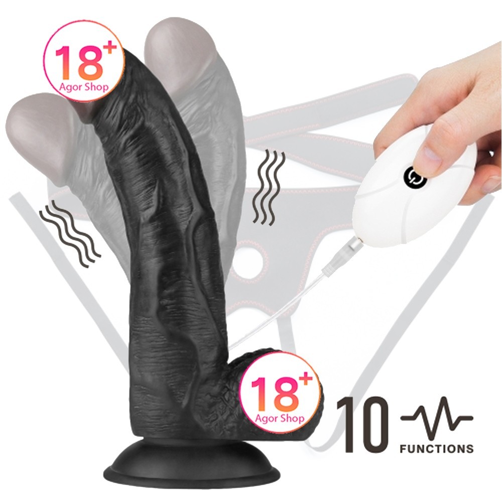 Lovetoy Vibrating Easy Strapon Set 8.5'' Belden Bağlamalı Titreşimli Penis LV715128