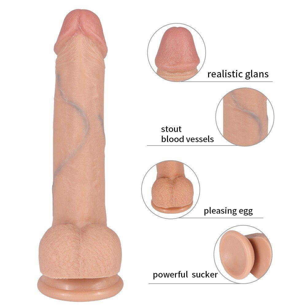 Shequ Dildo Series Sean Flesh 22 cm Realistik Penis SQ-WBC10043