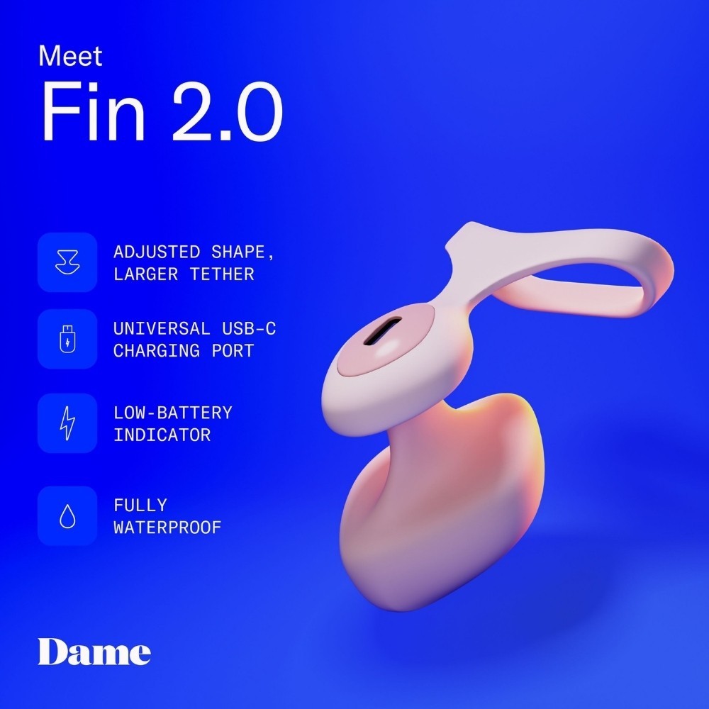Dame Products Fin 2.0 Finger Quartz Güçlü Parmak Vibratör