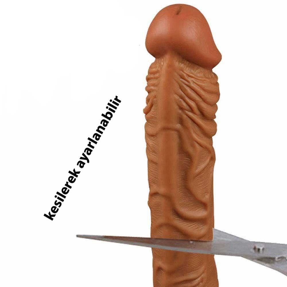 bAŞKa Mega Enlarger Sleeve Aftio Yumuşak Et Doku Realistik Penis Kılıfı