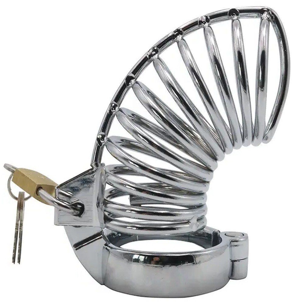 bAŞKa Master Male Chastity Metal Prisoner Cock Cage Penis Kilidi 45 mm