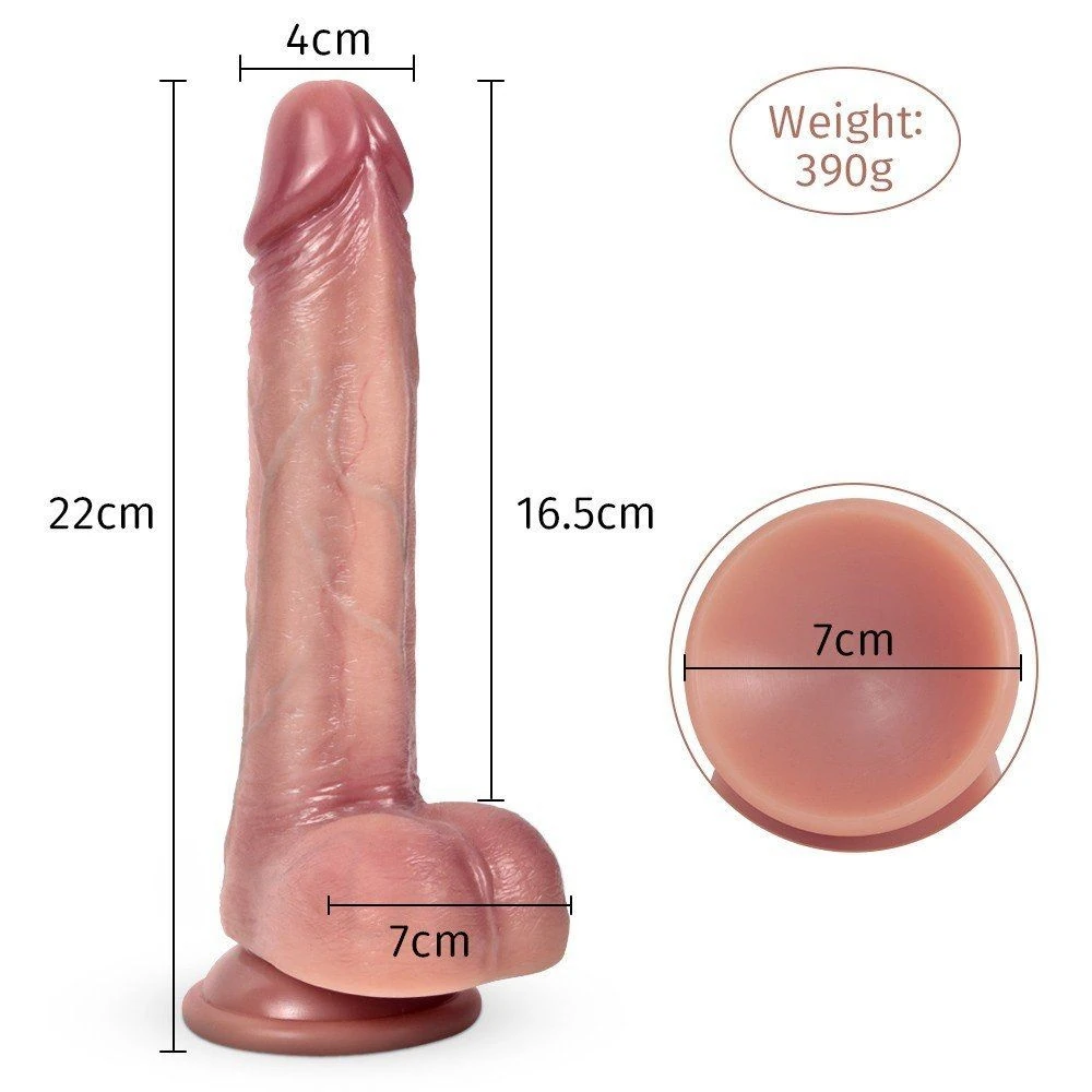 Shequ Dildo Series Bert 22 cm Natural Doku Realistik Penis SQ-WBD10168