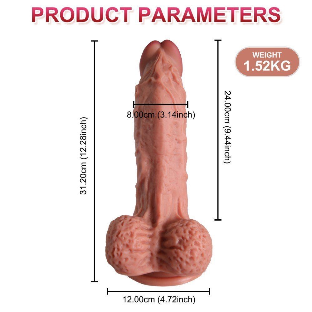 Xise Dildo Series Leilong Natural Doku Realistik Penis 32.5 cm XS-WBD10047-L