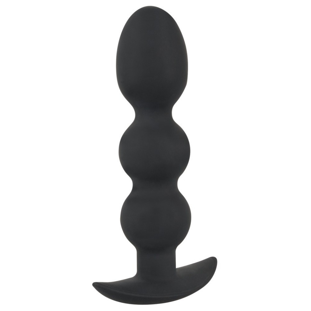 Black Velvets Heavy Beads Soft Touch Boğumlu Anal Plug