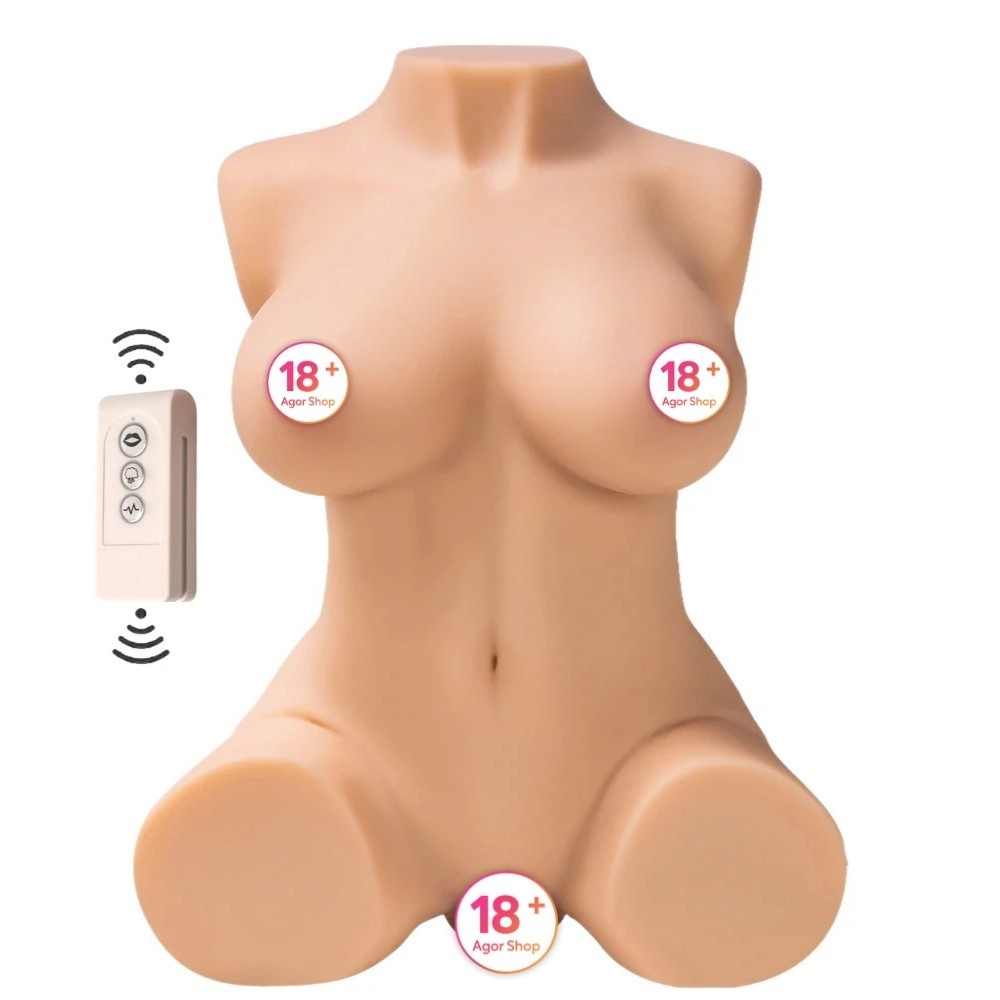 Shequ Britney Emişli ve Titreşimli Yarım Vücut Masturbator SQ-MAS20028