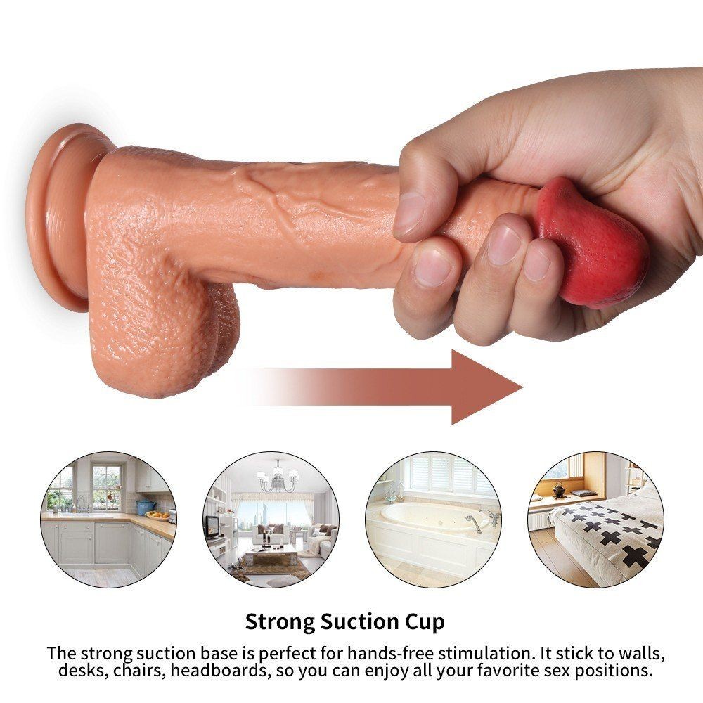 Shequ Sean Vibrating Dildo 20 Mod Titreşimli Realistik Penis 22 cm SQ-WBE10043