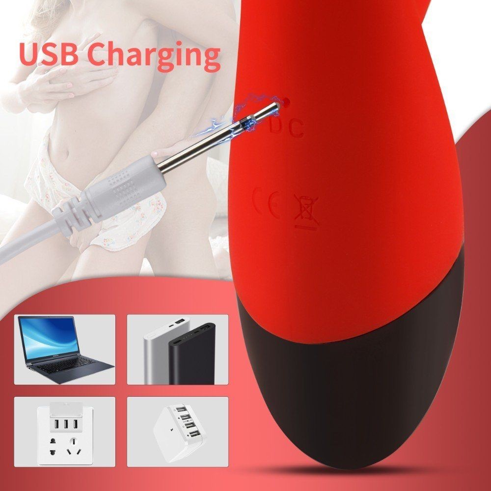Shequ Huan Le 10 Hız Flexible G-Noktası Rabbit Vibratör SQ-V10025