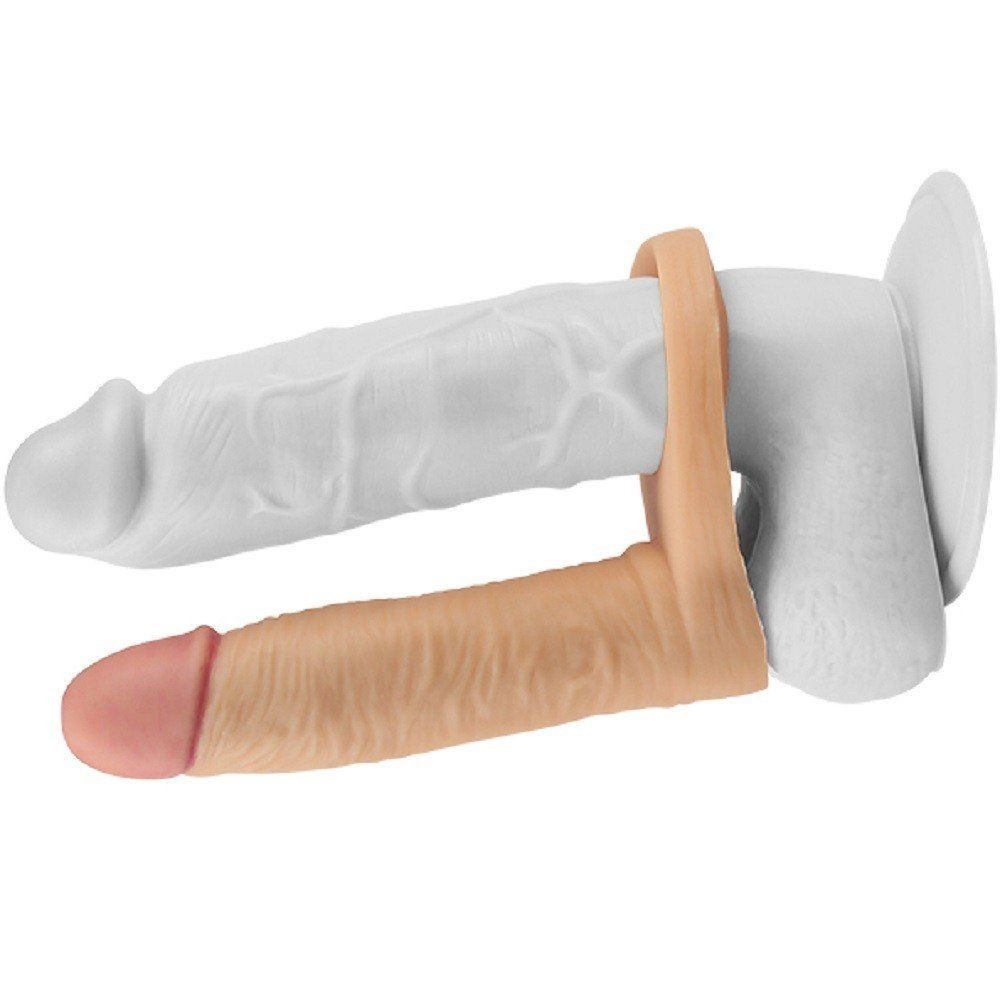 Lovetoy The Ultra Soft Double 14.7 cm Titreşimli Anal Penis LV1131