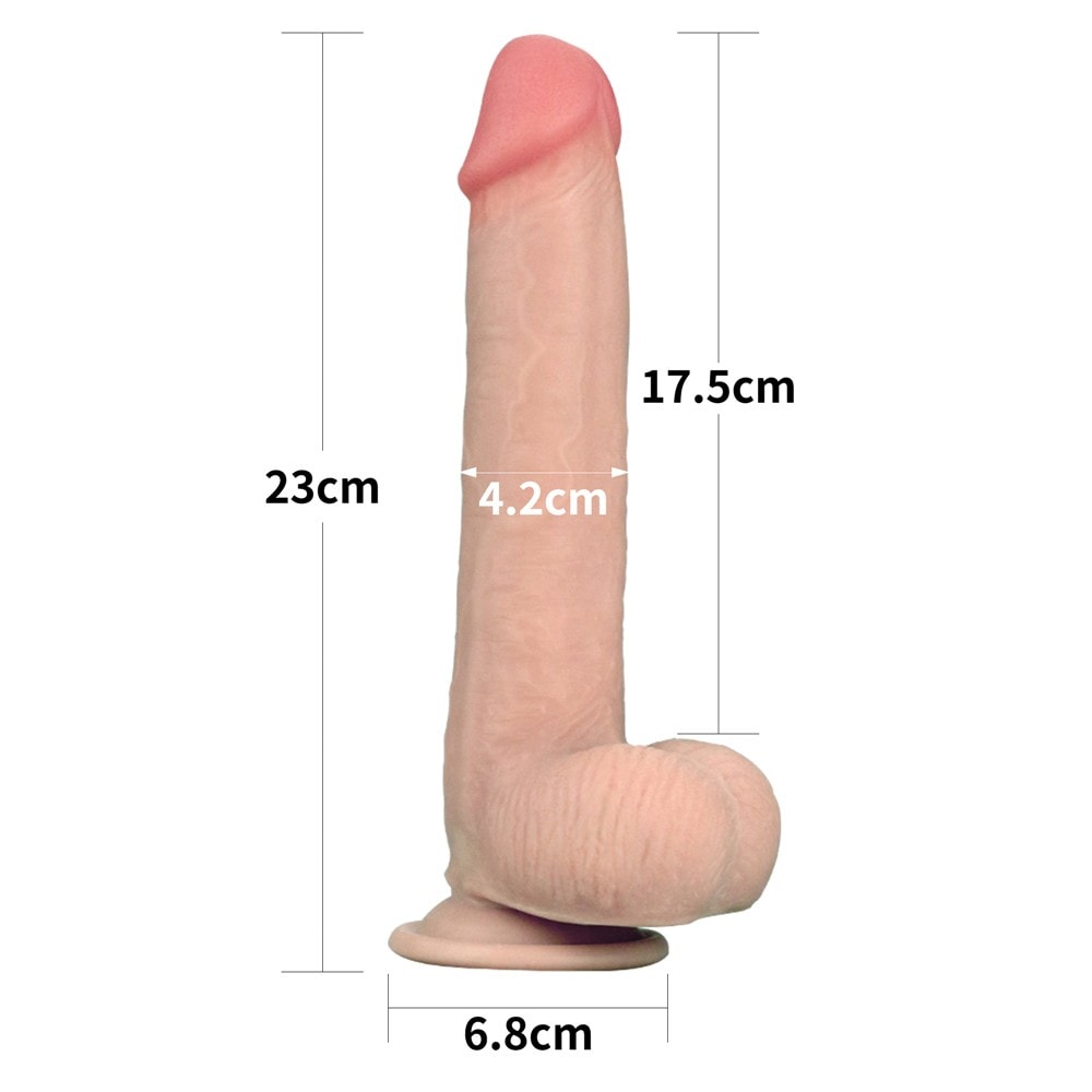 Lovetoy Sliding-Skin Dual Layered Deri Kaydırmalı Dildo 23 Cm LV317003