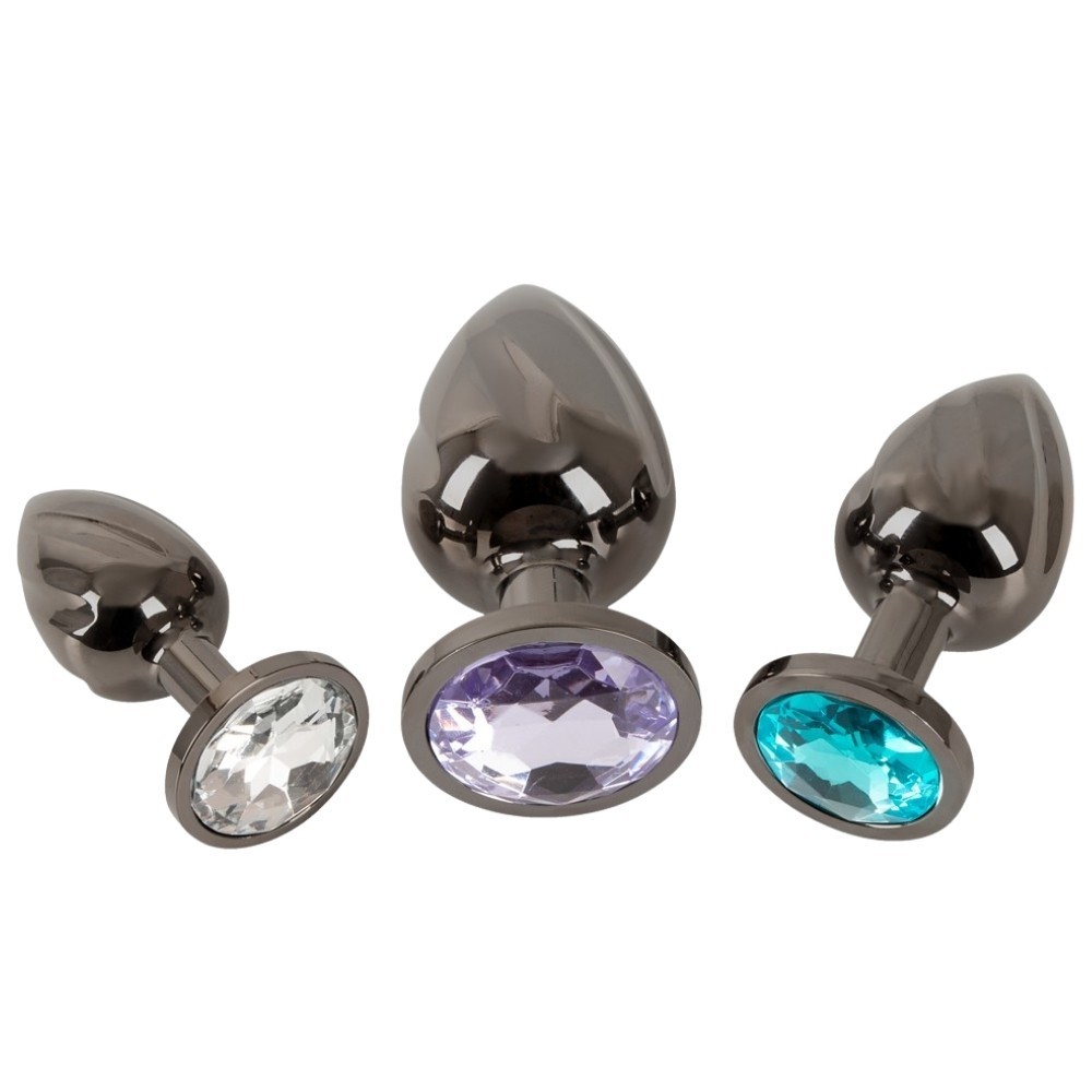 Anos Finest Butt Wear Metal Butt Plug 3pcs Set
