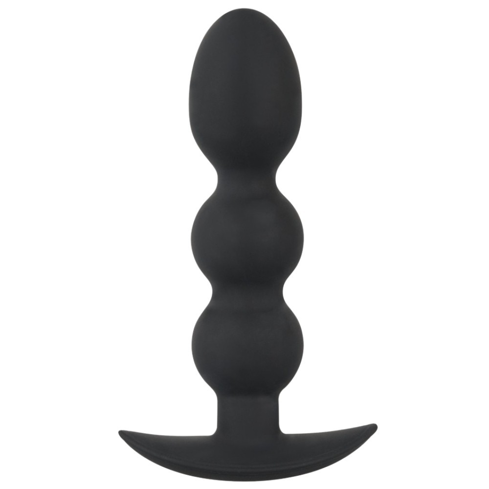 Black Velvets Heavy Beads Soft Touch Boğumlu Anal Plug