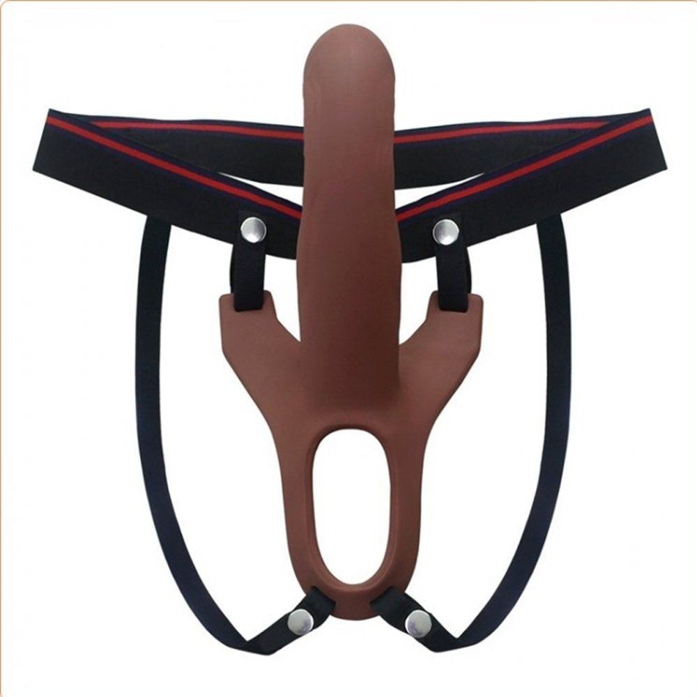 Aphrodisia Hollow Strap-On 17 cm İçi Boş Titreşimli Kemerli Penis-Melez