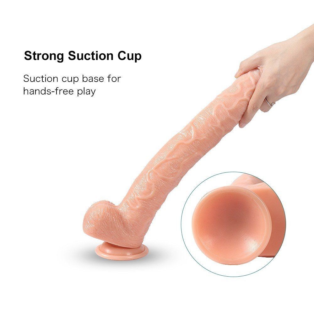Xise Dildo Series Huoer Flexible 43 cm Realistik Büyük Penis XS-WBC10068