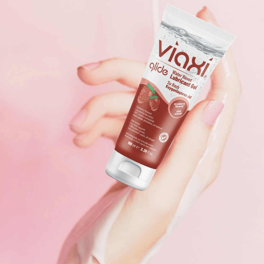 Viaxi Glide Çilek Aromalı Kayganlaştırıcı Jel 100 ml