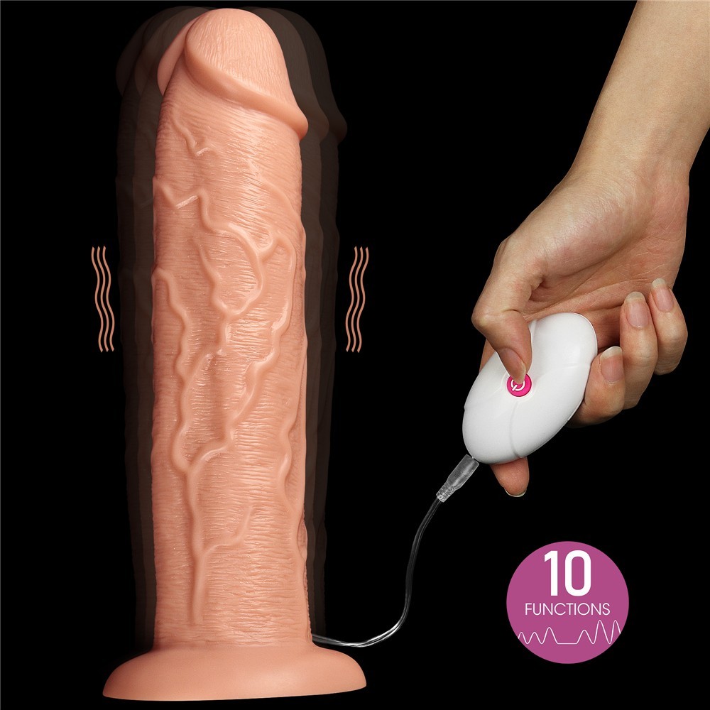 Lovetoy 11'' Realistic Long Vibrating Dildo 28 Cm Realistik Titreşimli Penis