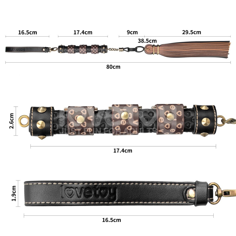 Lovetoy 23.5" Rebellion Reign Flogger Kırbaç LV761210