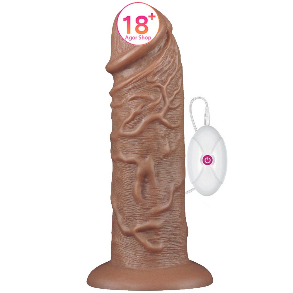 Lovetoy King Sized Realistic Chubby Dildo 10' Büyük Realistik Titreşimli Penis LV111120
