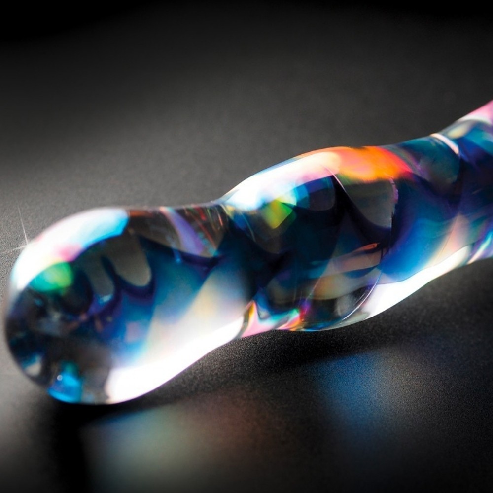 Pipedream İcicles No. 8 Hand Blown Glass Massager Cam Dildo