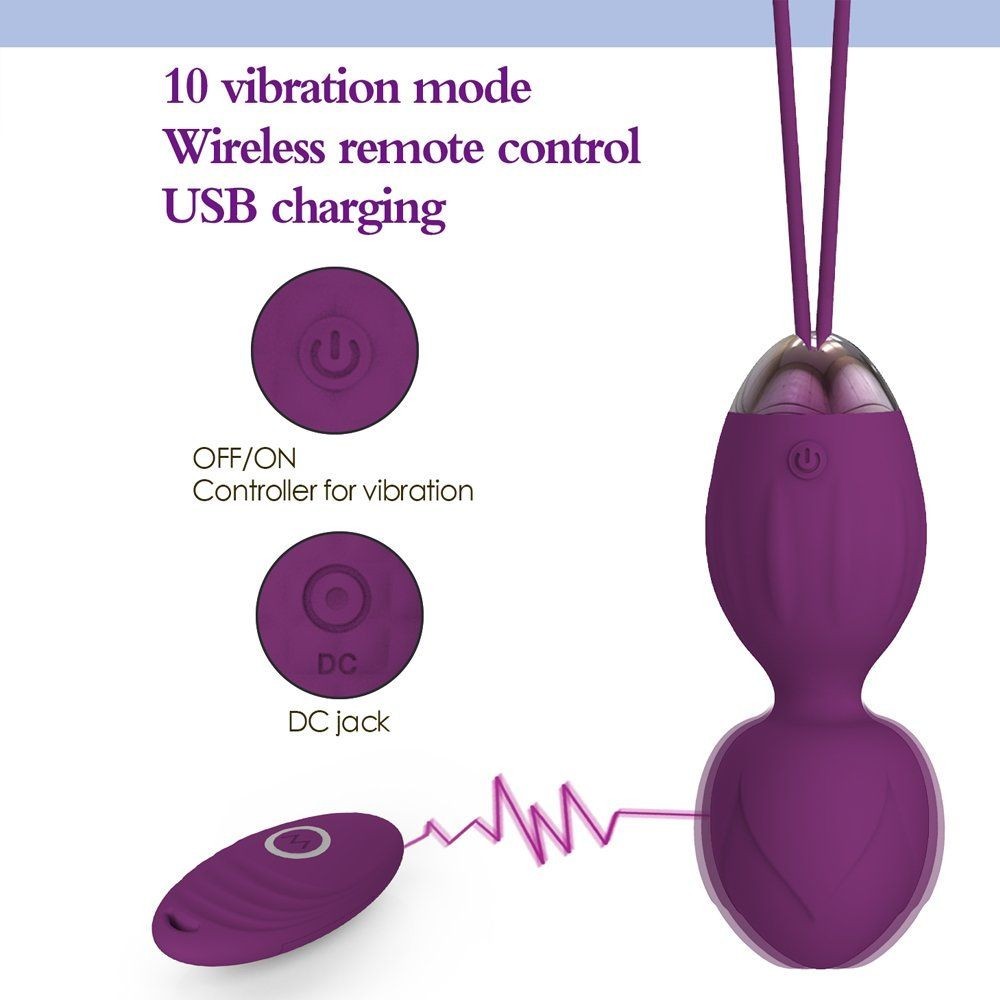 bAŞKa Exuis Kegel Balls Uzaktan Kumanda Kegel Vibratör Seti