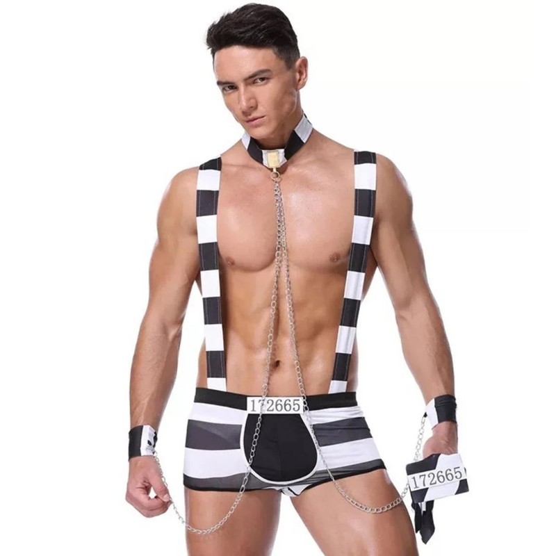 bAŞKa Fantasy Wear Erkek Fantezi Seksi Mahkum Kostumu