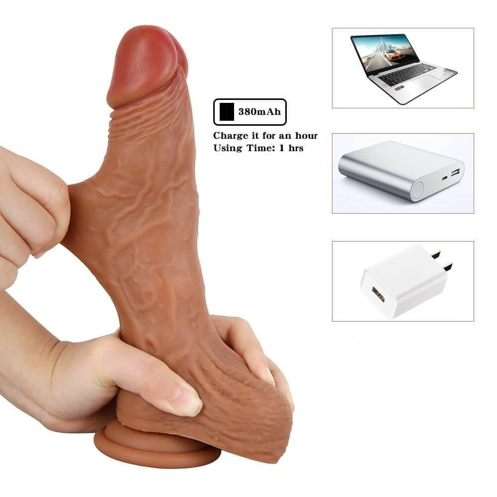 bAŞKa Stimulation Of Skin Rotation Dildo Dönebilen Realistik Vibratör