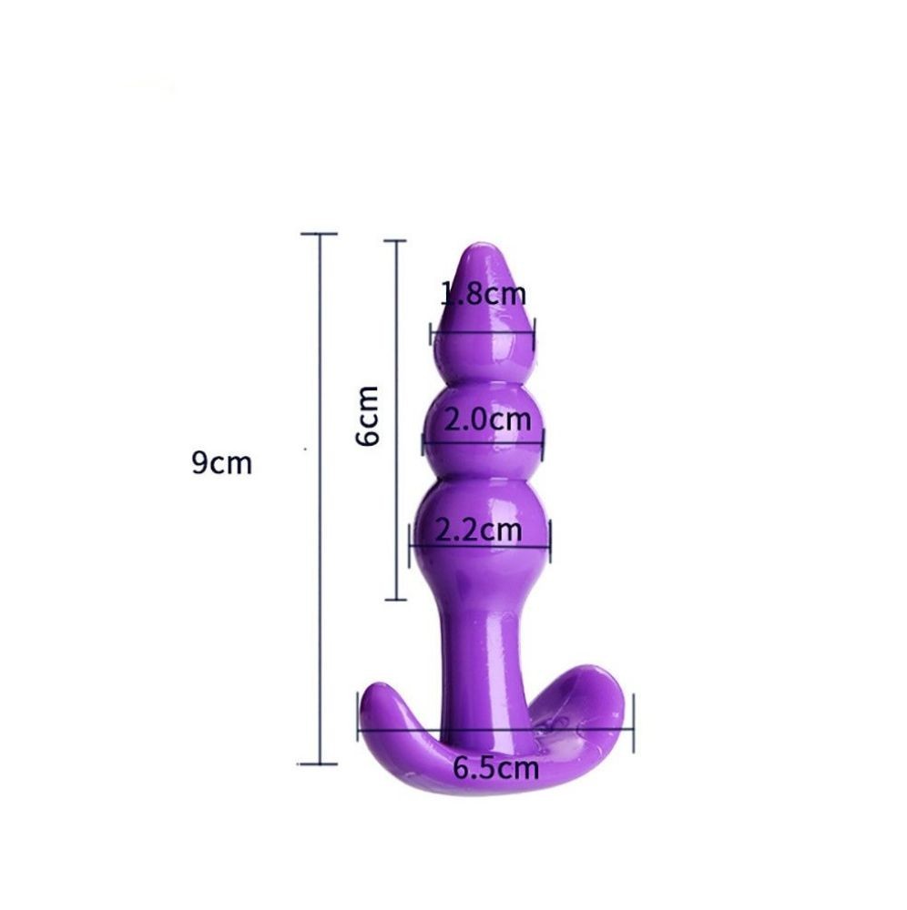 bAŞKa Ribbled Anal Play Silicone Jelly Butt Plug