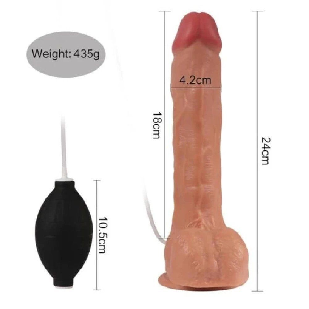 Xise Dildo Series Shoufei Squirting With Balls Boşalabilir Penis XS-WBC10050-İNF