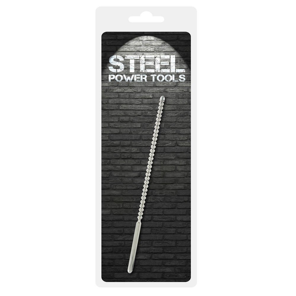 Steel Power Tools Dip Stick Ribbed 8 mm Penis Plug Stick