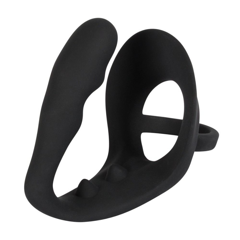 Black Velvets Ring ve Plug Soft Touch Penis Halkası ve Anal Plug