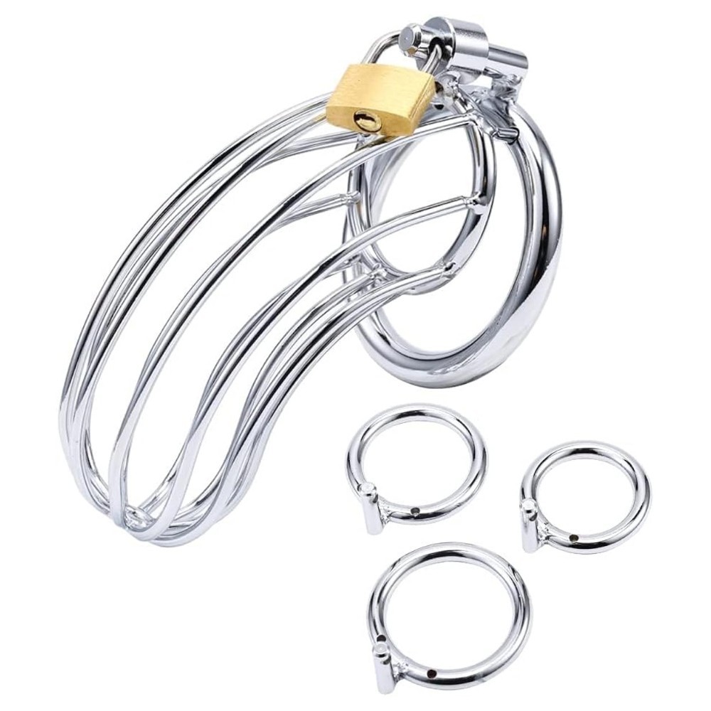 bAŞKa Master Male Chastity Breathable Cage Nefes Alınabilir Penis Kilidi 50 mm