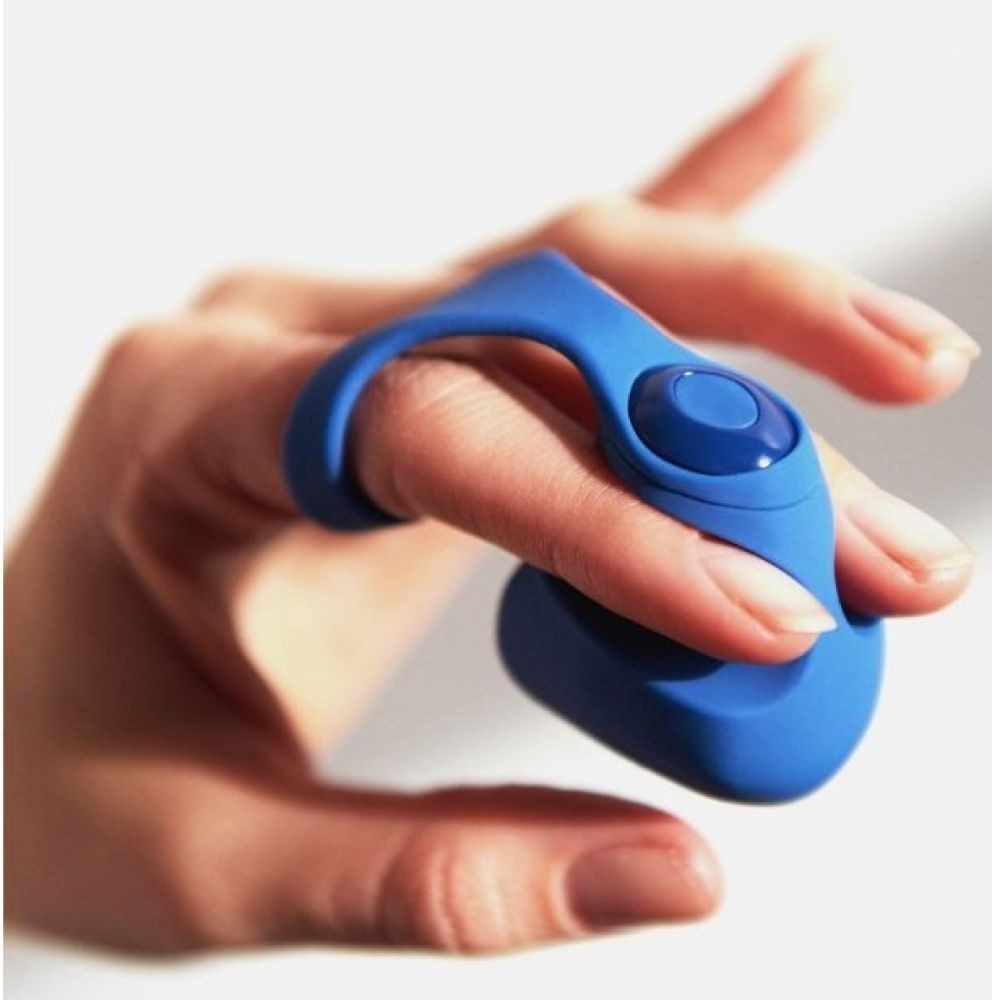 Dame Products Fin Finger Navy Güçlü Parmak Vibratör