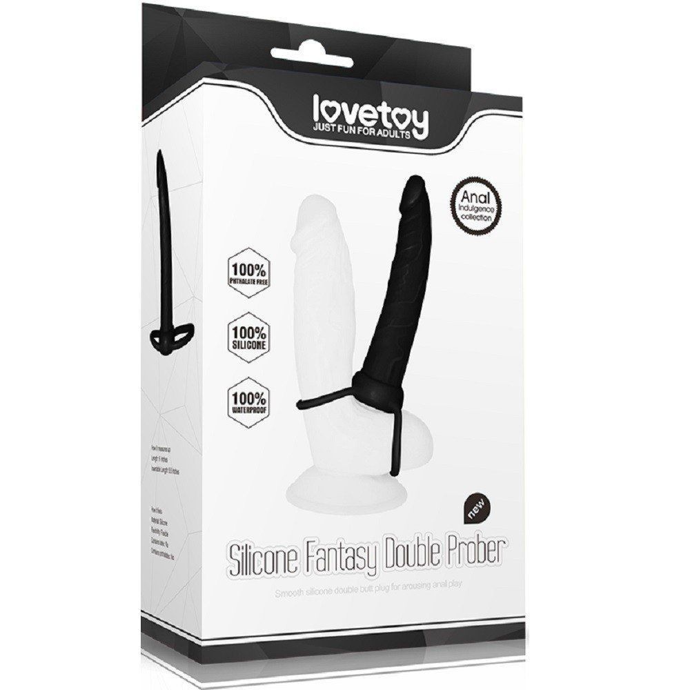 Lovetoy Silicone Fantasy Double Prober Bağlamalı Anal Dildo LV2614
