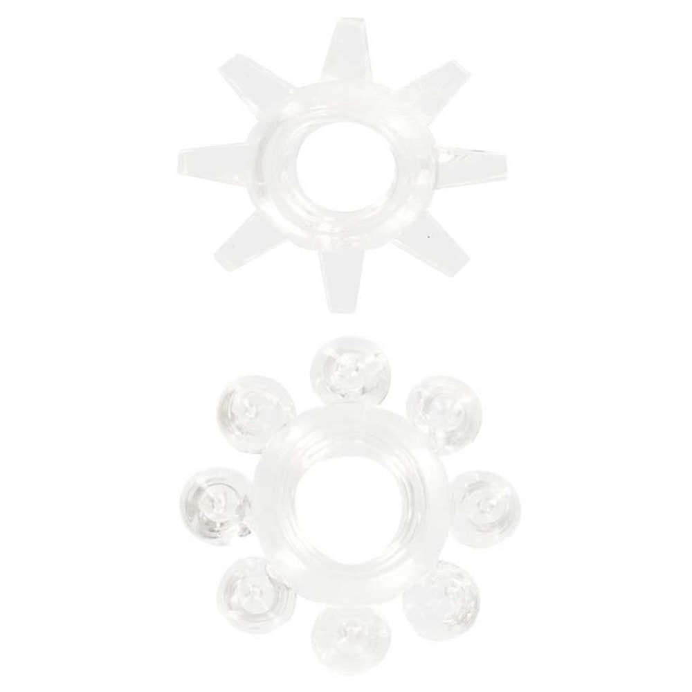 ToyJoy For Fun Power Stretchy Rings White 2 Pcs. Penis Halkası Seti