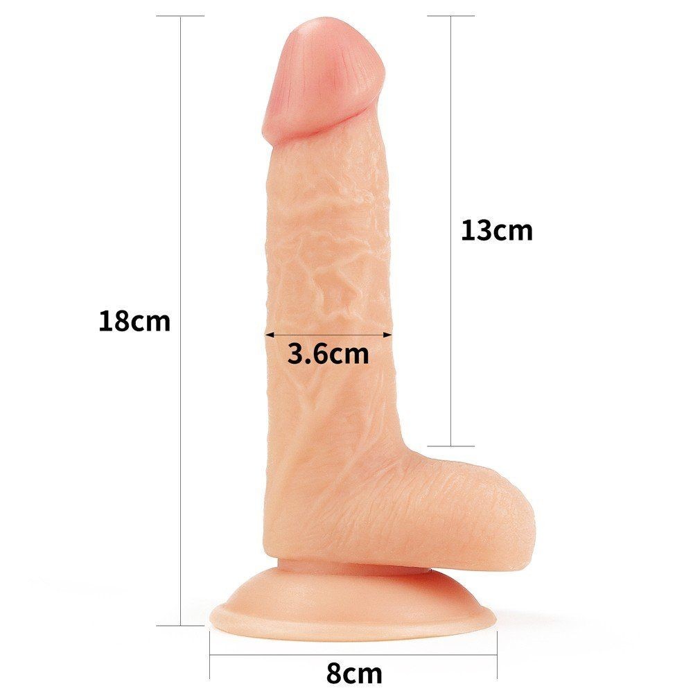 Lovetoy The Ultra Soft Dude Dildo Yumuşak Realistik Penis 18 cm LV1087