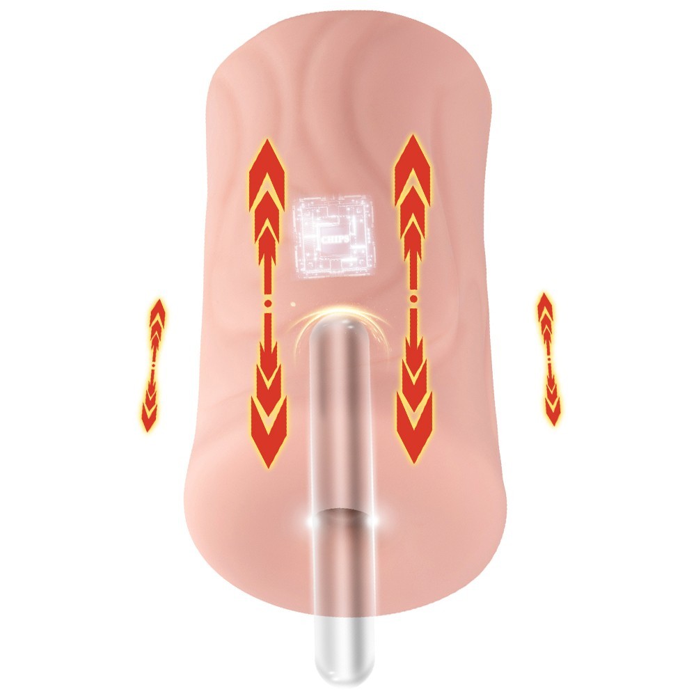 Shequ No.1 White Vagina İleri Geri Hareketli Vajina Masturbator SQ-MAT60135