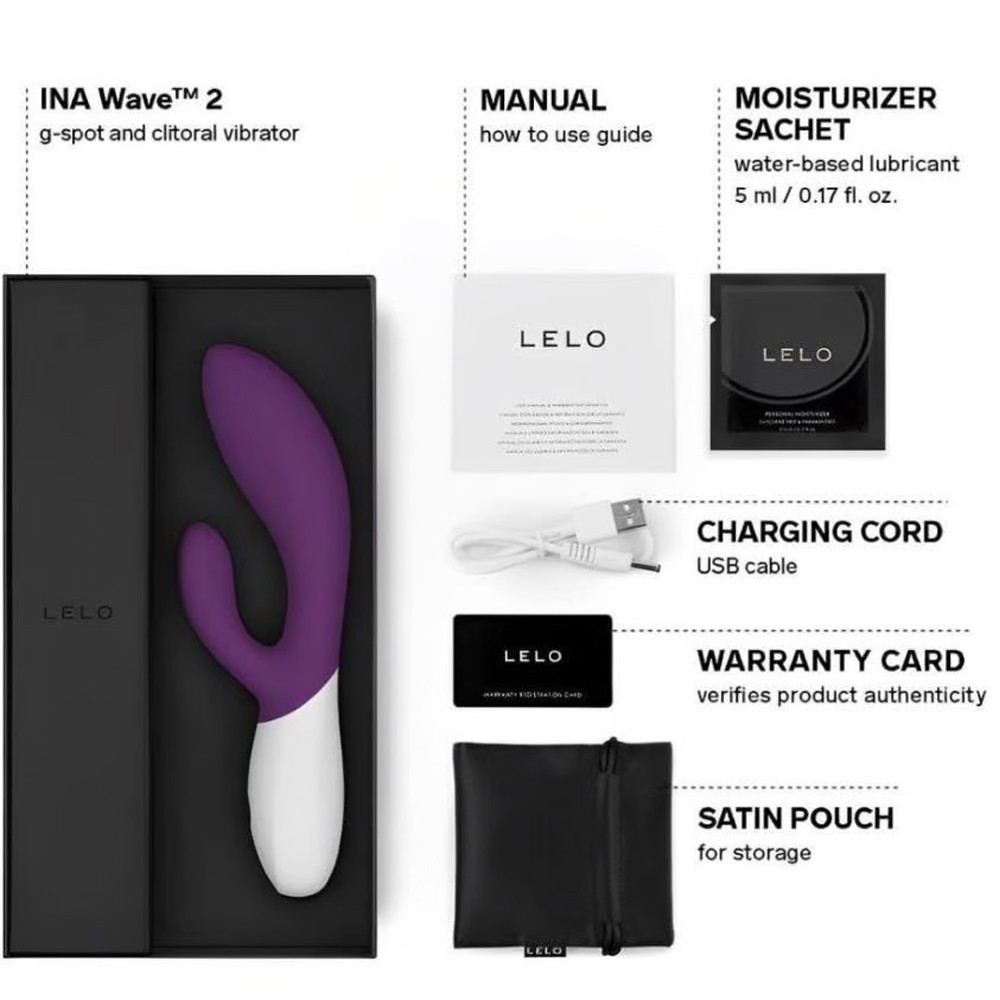 Lelo İna Wave 2 G-Spot Hareketli Rabbit Vibratör