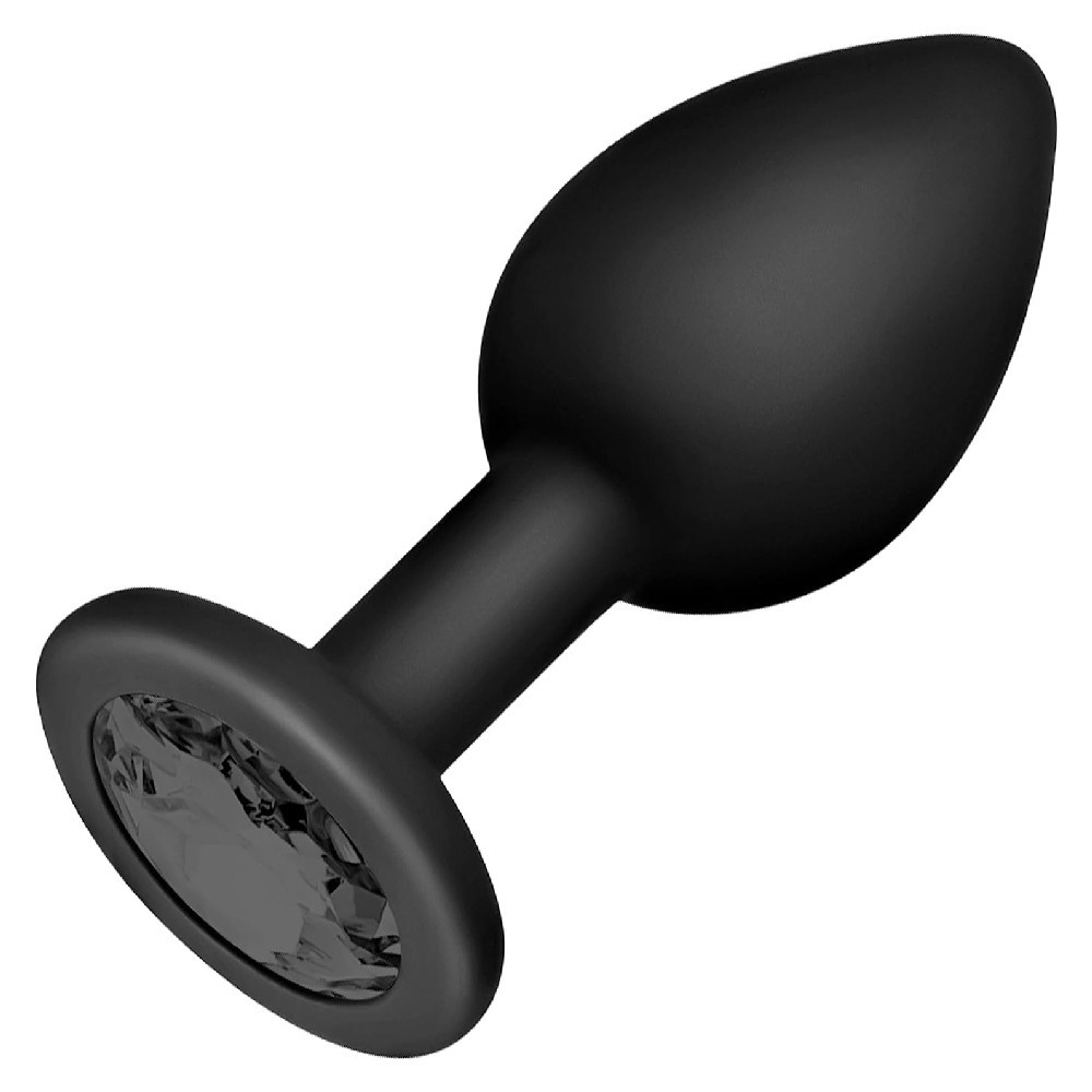 bAŞKa Anal Fantasy Silicone Black Taşlı Silikon Anal Plug