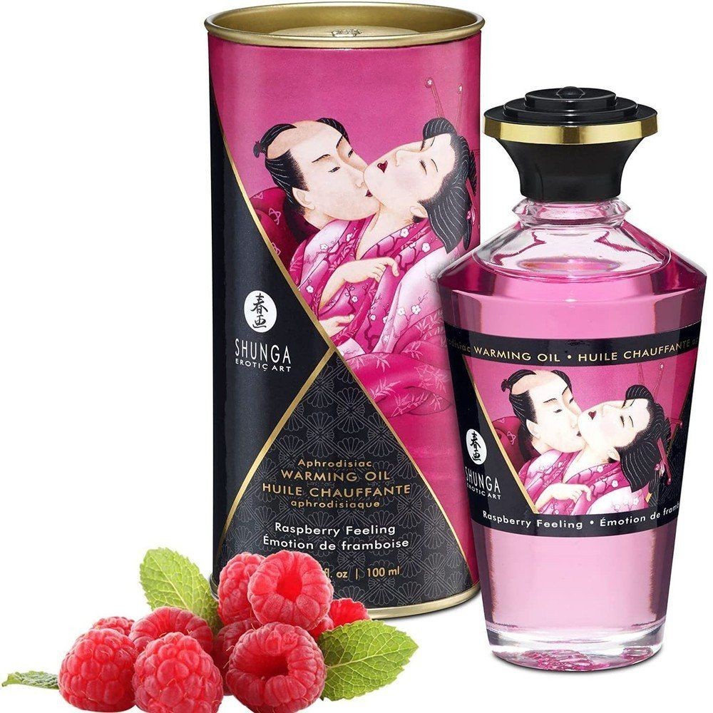 Shunga Aphrodisiac Warming Oil Raspberry 100 ml Istımalı Masaj Yağı